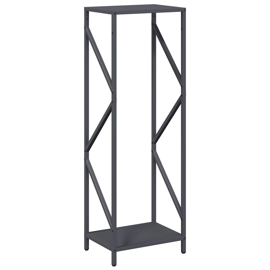 Brennholzregal Anthrazit 34x25x100 cm Kaltgewalzter Stahl