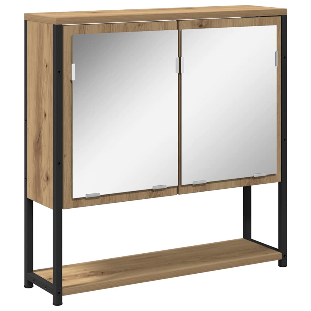 Badezimmerspiegelschrank Eiche handwerklich 60 x 16 x 60 cm