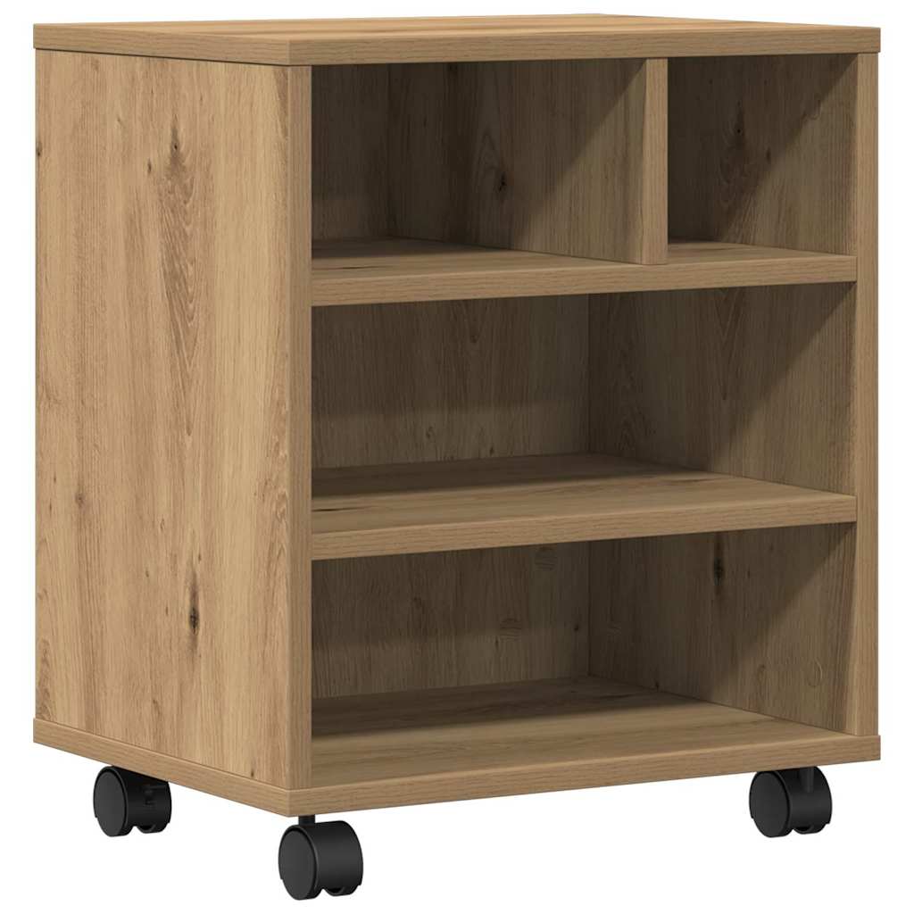 Druckerständer Eiche handwerklich 41 x 32 x 48 cm Holzwerkstoff