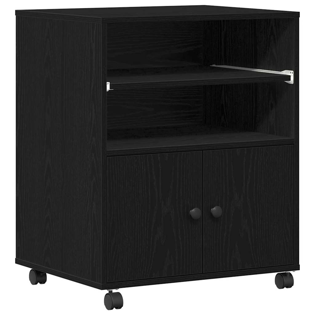 Druckerständer Schwarze Eiche 60 x 48 x 74 cm Holzwerkstoff
