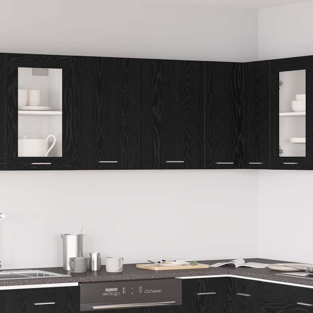 Hängeschrank Schwarze Eiche 80 x 31 x 60 cm Holzwerkstoff