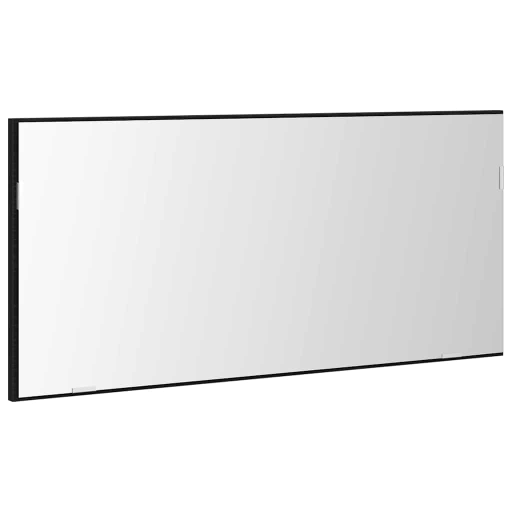 Badezimmer Spiegel Wandmontiert Schwarze Eiche 80 x 8,5 x 37 cm