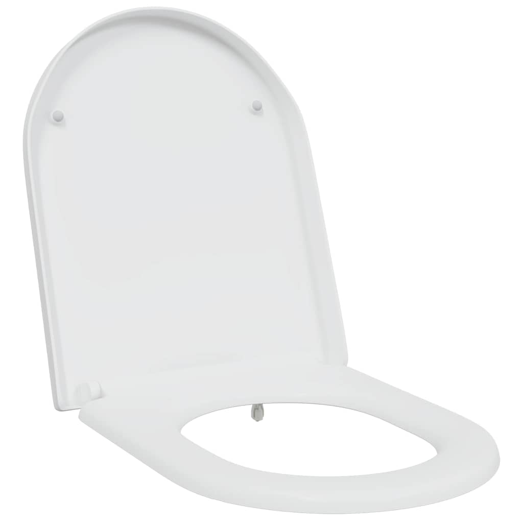 Schnellverschluss-WC-Sitz Weiß 46,2 x 36 x 4,3 cm Duroplast