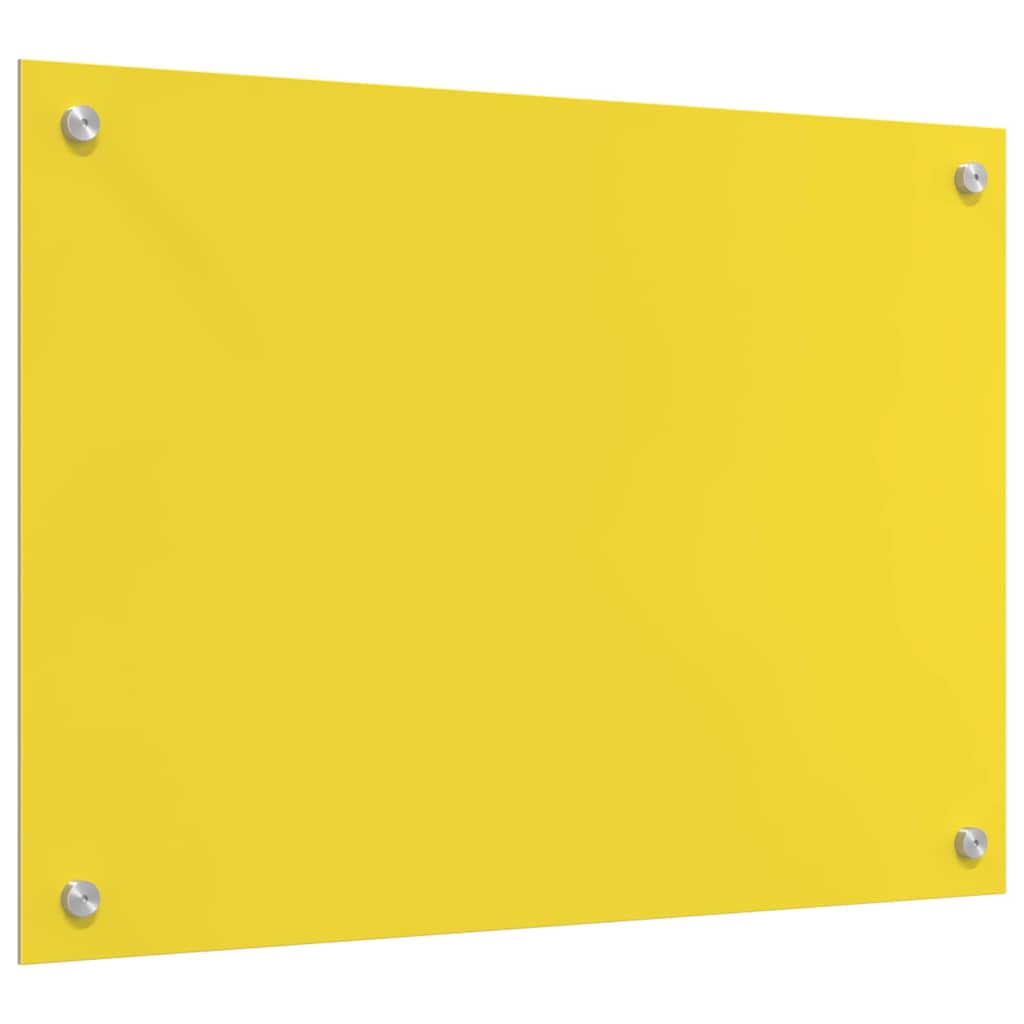Küchenrückwand Gelb 70 x 50 x 0.6 cm Einscheibensicherheitsglas