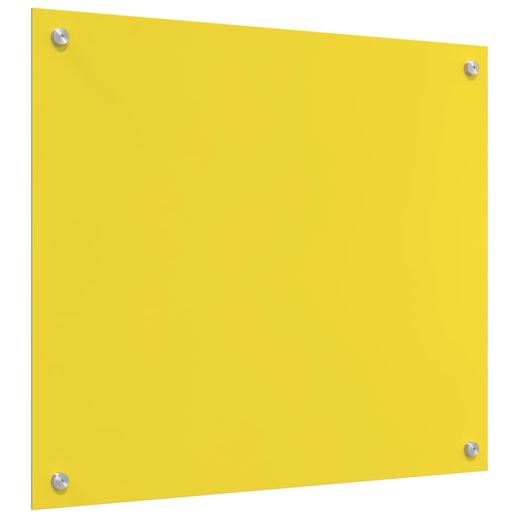 Küchenrückwand Gelb 70 x 60 x 0.6 cm Einscheibensicherheitsglas