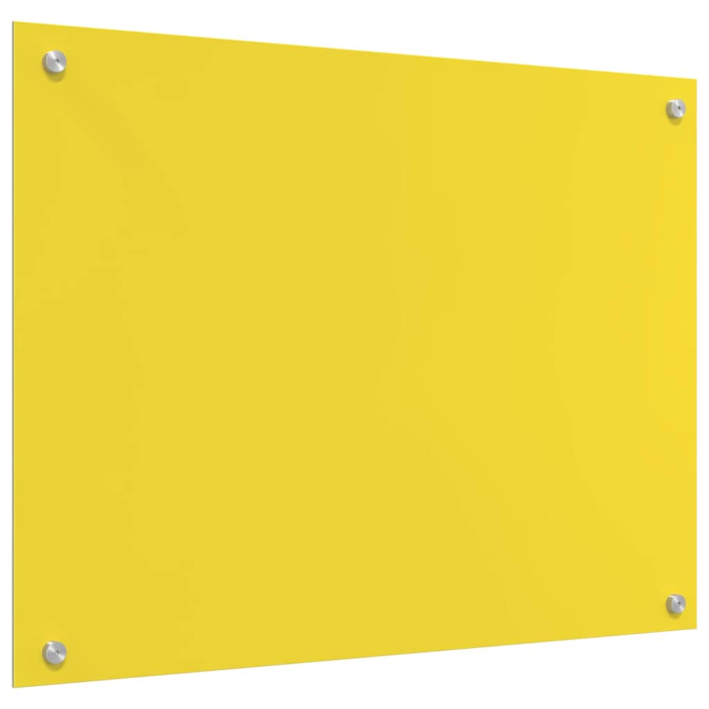 Küchenrückwand Gelb 80 x 60 x 0.6 cm Einscheibensicherheitsglas