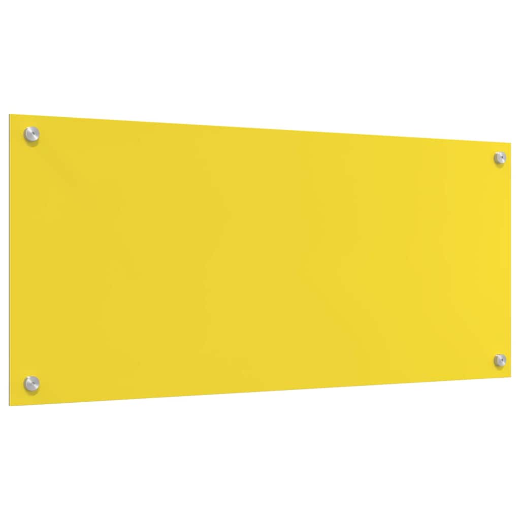 Küchenrückwand Gelb 90 x 40 x 0.6 cm Einscheibensicherheitsglas