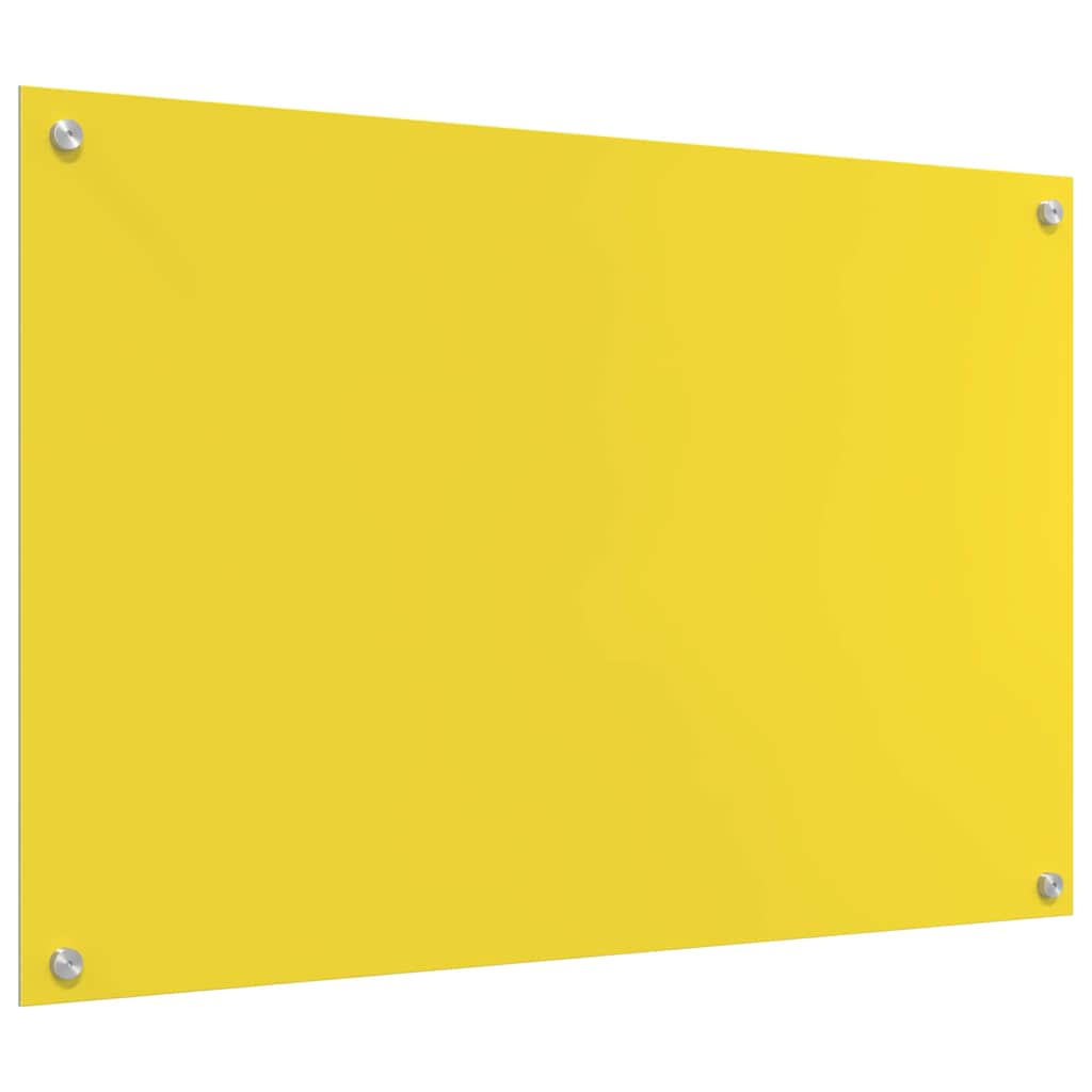 Küchenrückwand Gelb 90 x 60 x 0.6 cm Einscheibensicherheitsglas