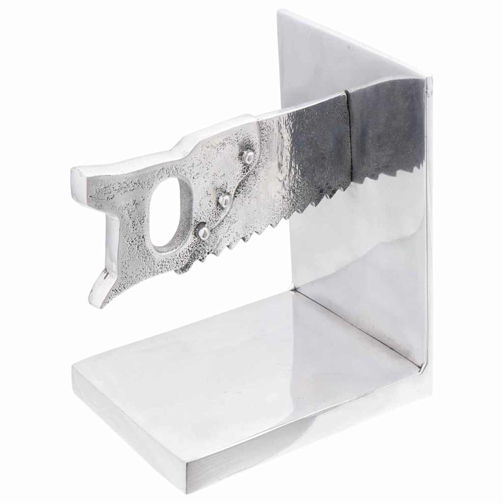 Buchstützen 2 pcs Silber 11 x 14 x 17.5 cm Aluminium