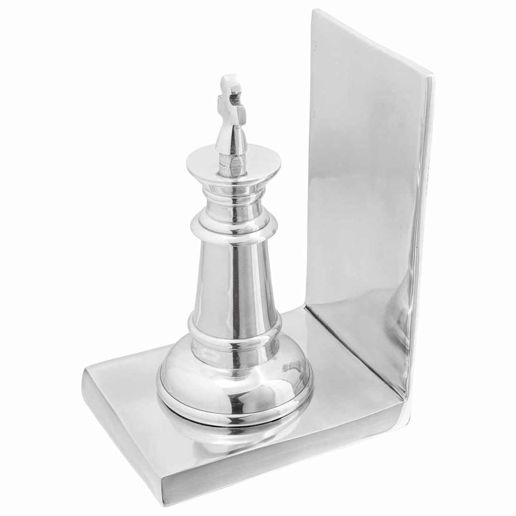 Buchstützen 2 pcs Silber 11 x 12 x 19.5 cm Aluminium