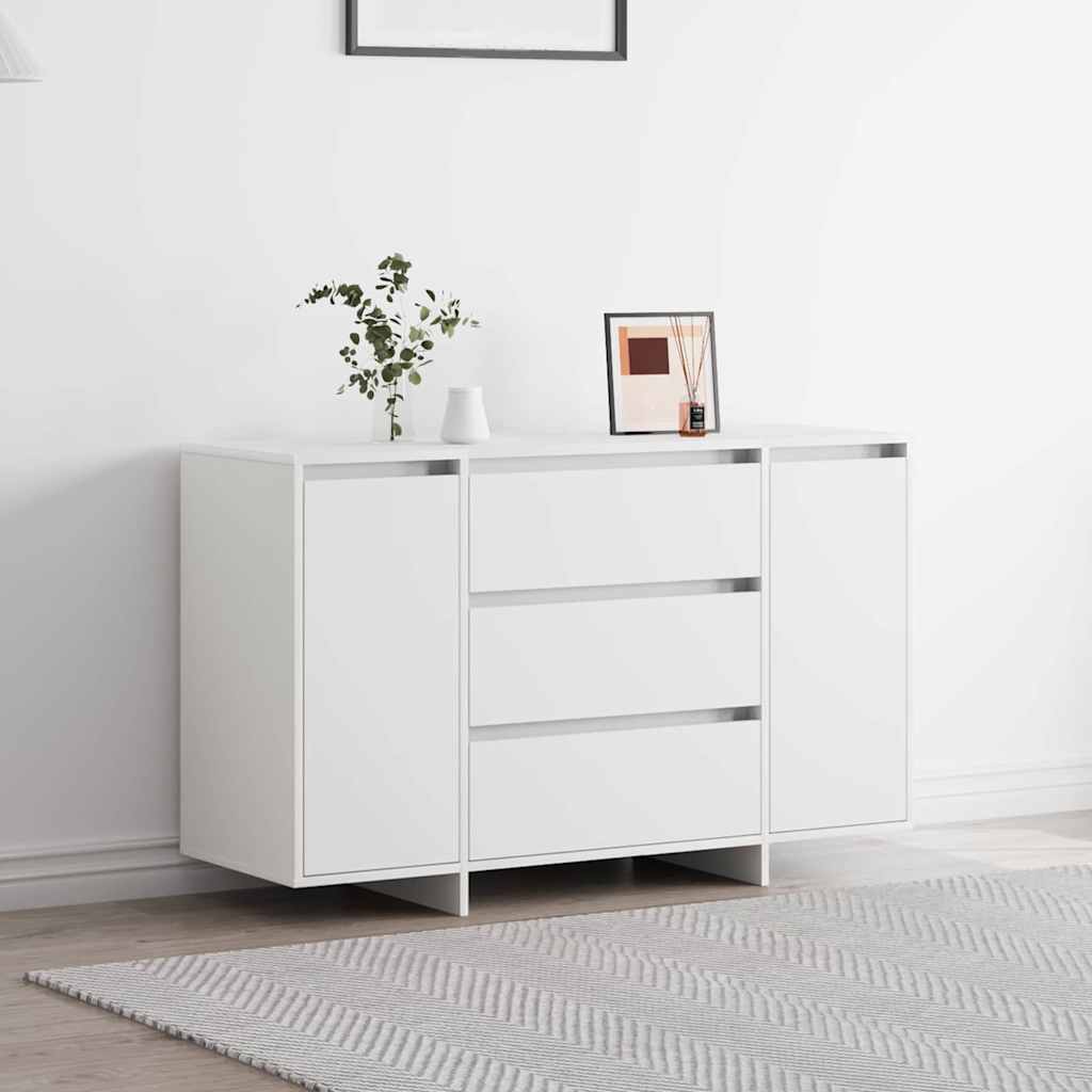 Sideboard mit Schubladen Weiß 120 x 41 x 75 cm Holzwerkstoff