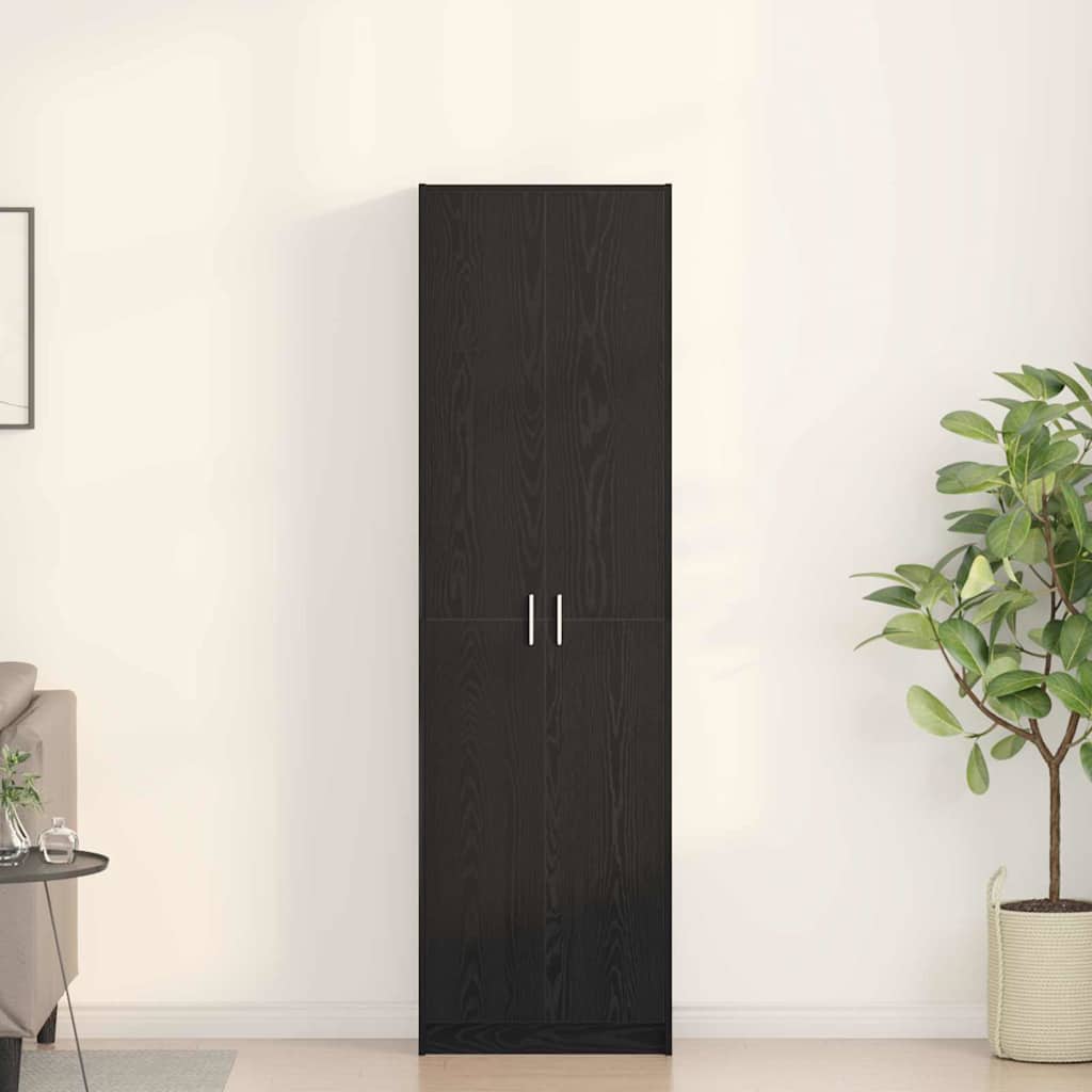 Kleiderschrank Schwarze Eiche 55 x 25 x 189 cm Holzwerkstoff