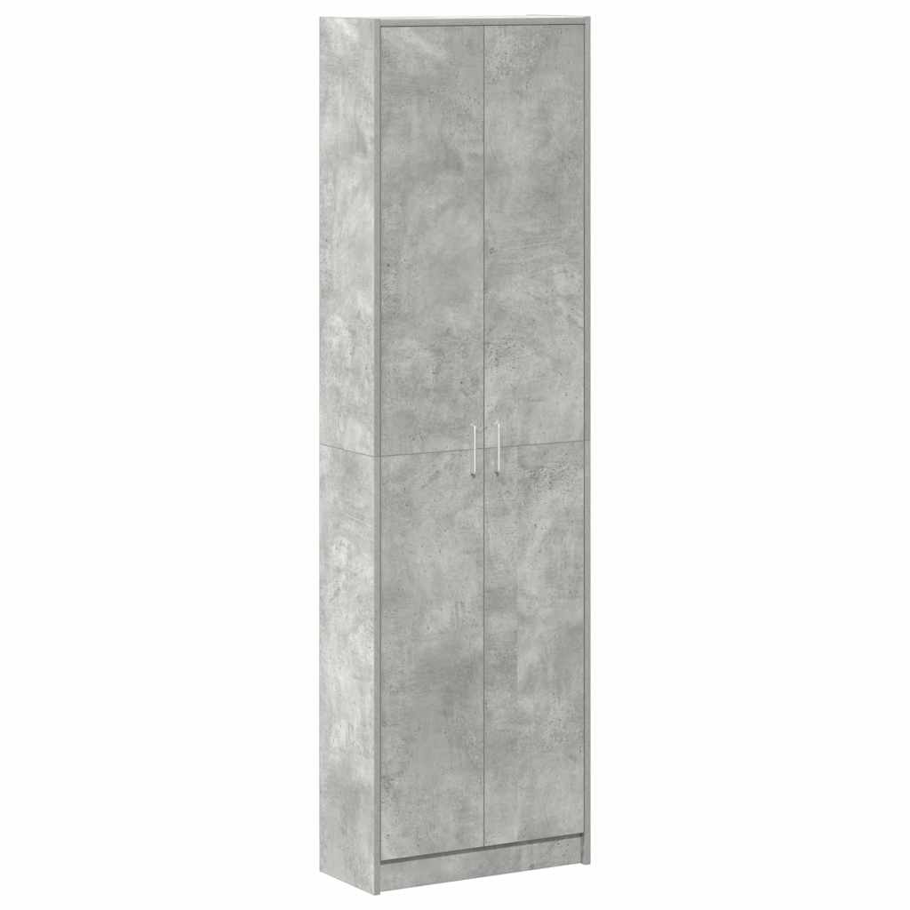 Kleiderschrank mit Tür Betongrau 55 x 25 x 189 cm Holzwerkstoff