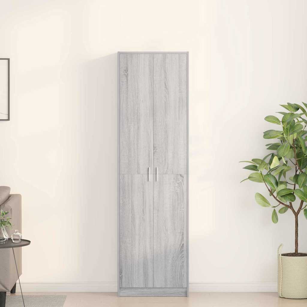 Kleiderschrank Grau Sonoma 55 x 25 x 189 cm Holzwerkstoff