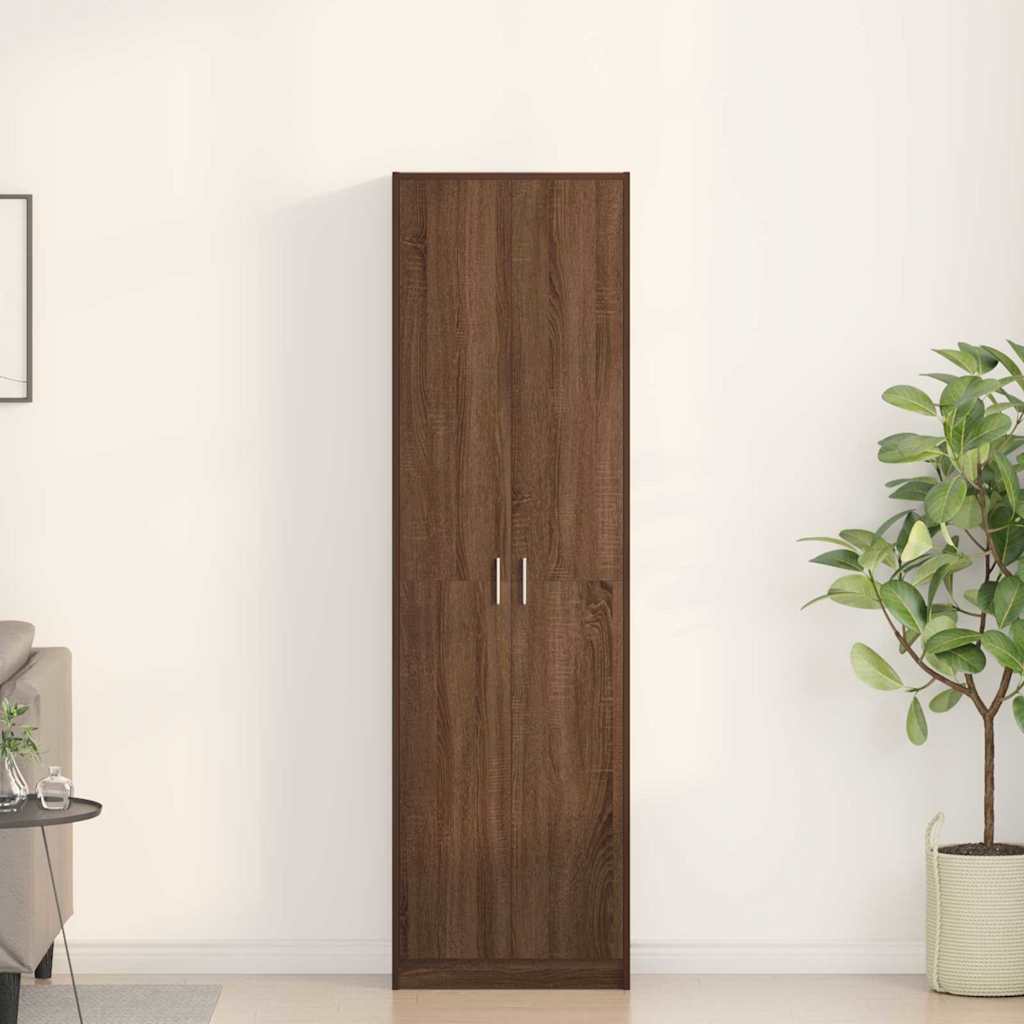 Kleiderschrank Braune Eiche 55 x 25 x 189 cm Holzwerkstoff