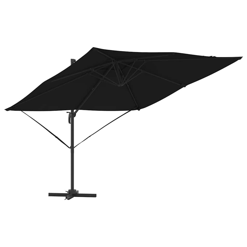 Roma Parasol Schwarz 286 x 285 x 265 cm Polyester, Aluminium