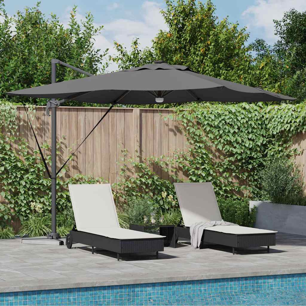 Roma Parasol Anthrazit 286 x 285 x 270 cm Aluminium, Polyester
