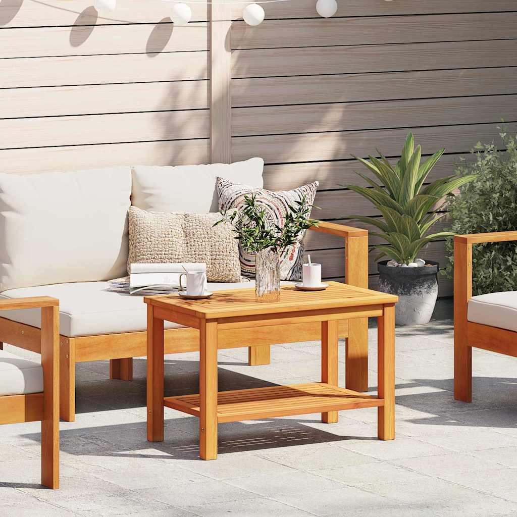 Couchtisch Braun 90 x 50 x 45 cm Akazie Massivholz