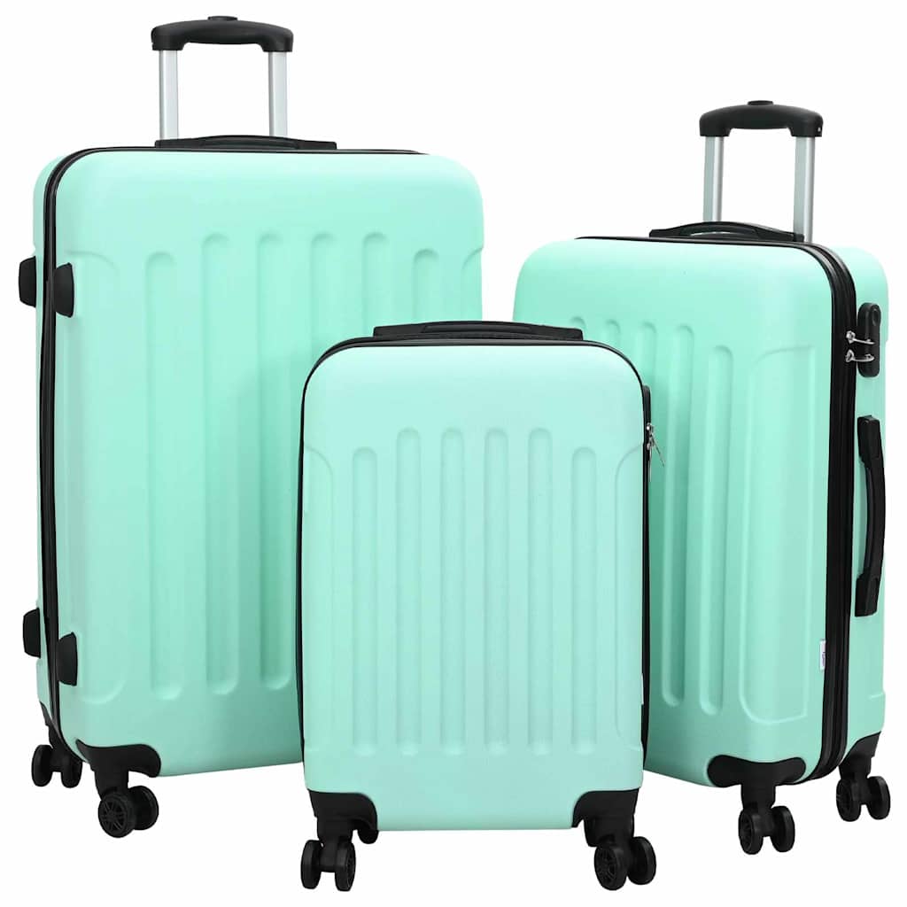 Kofferset 3 Teile Hartschale Mintgrün 20'' 24'' 28'' aus ABS