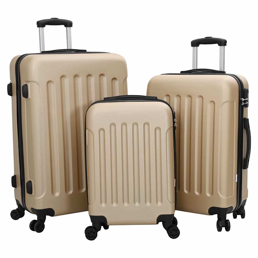 Koffer Set 3 Teile Hartschale in Champagne – 20'', 24'' und 28'' aus ABS.