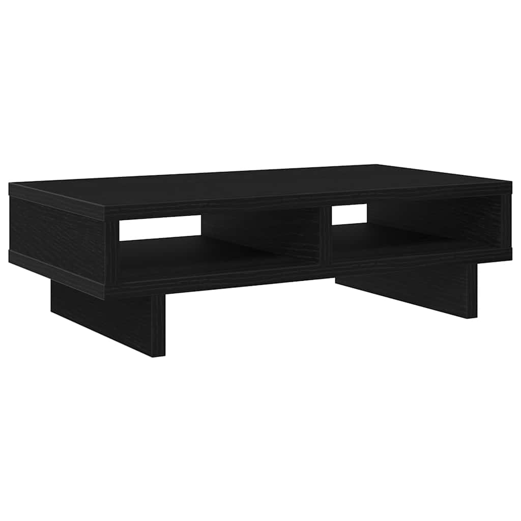 Monitorständer Schwarz Eichen-Optik 50x27x15 cm Holzwerkstoff