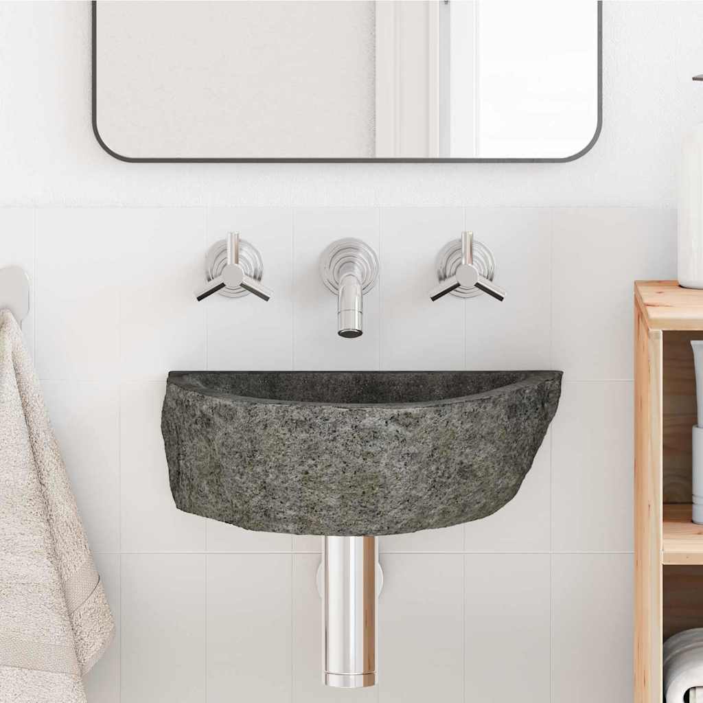 Wandhängendes Waschbecken Grau (30-37) x (25-30) x 12 cm