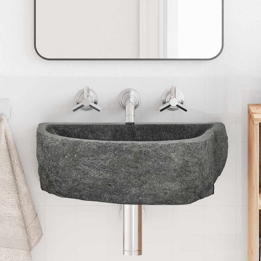 Wandhängendes Waschbecken Grau (38-45) x (30-35) x 15 cm