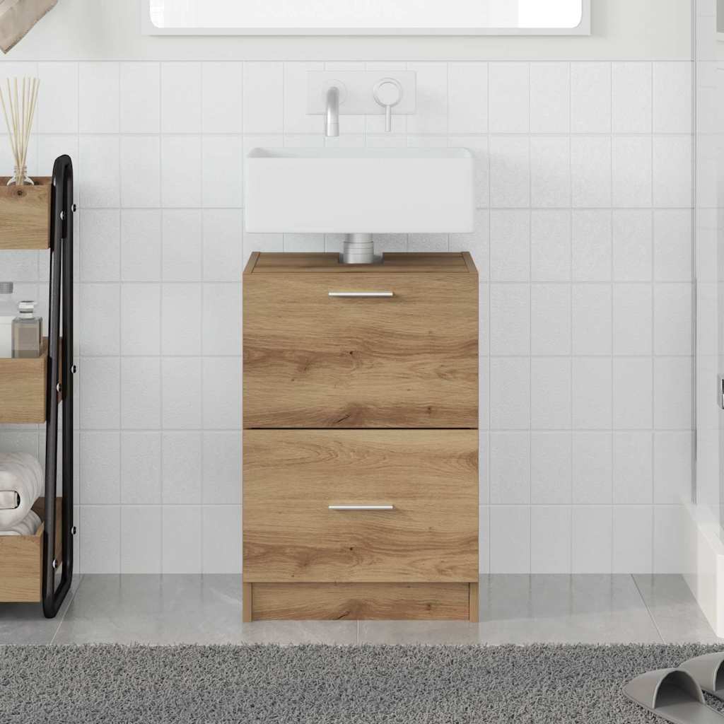 Waschtischschrank Artisan Eiche 40 x 37 x 59 cm Holzwerkstoff