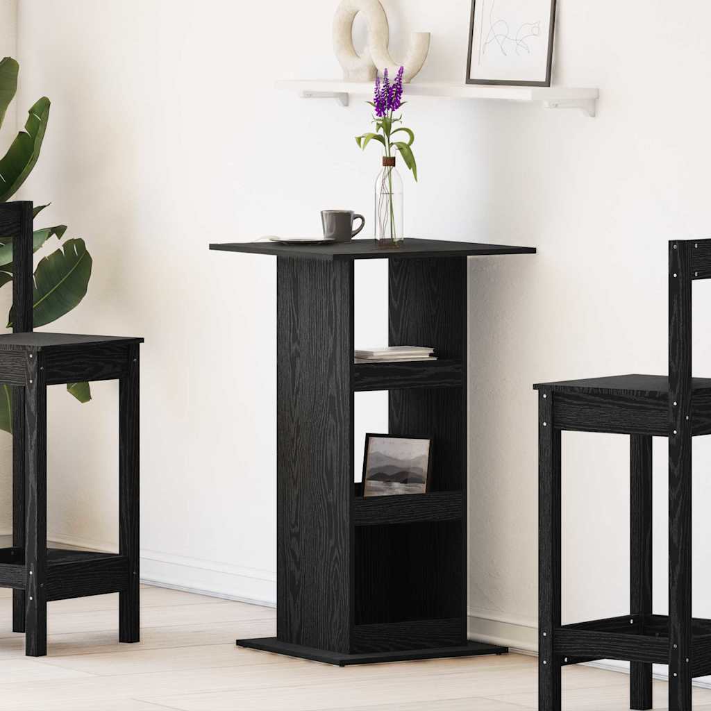 Bartisch Schwarze Eiche 60 x 60 x 100 cm Holzwerkstoff
