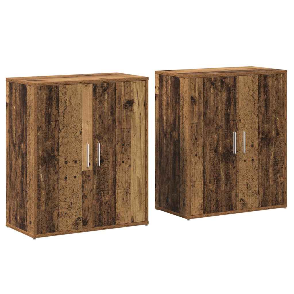 Hochboard 2 pcs Altes Holz 60 x 31 x 70 cm Holzwerkstoff