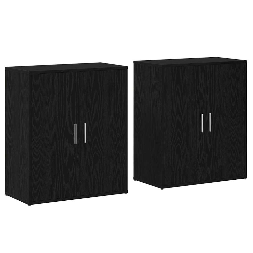 Hochboard 2 pcs Schwarze Eiche 60 x 31 x 70 cm Holzwerkstoff