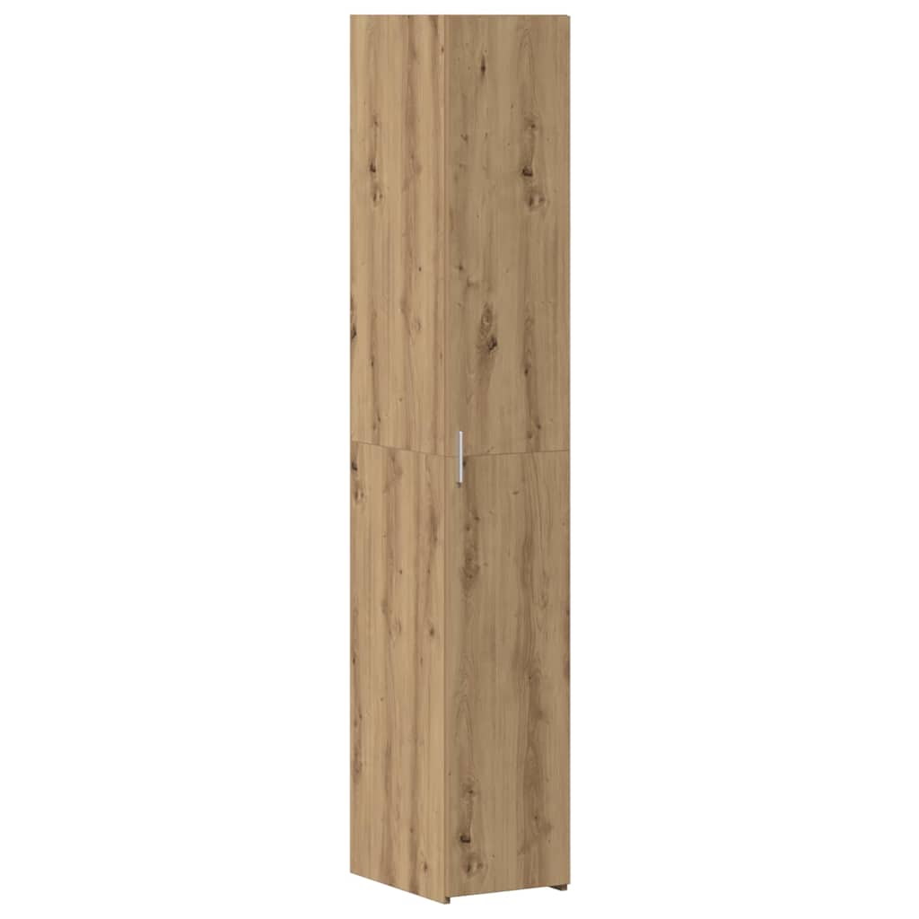 Hochboard Eiche handwerklich 30 x 42.5 x 185 cm Holzwerkstoff