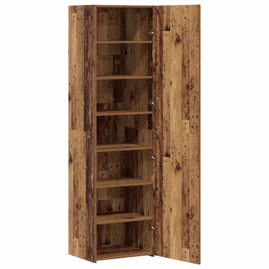 Hochschrank Altes Holz 50x42.5x185 cm Holzwerkstoff
