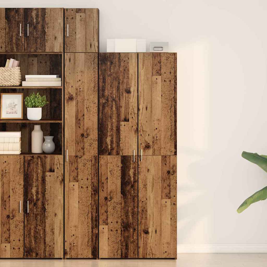 Hochboard Altholz 70 x 42.5 x 185 cm Holzwerkstoff