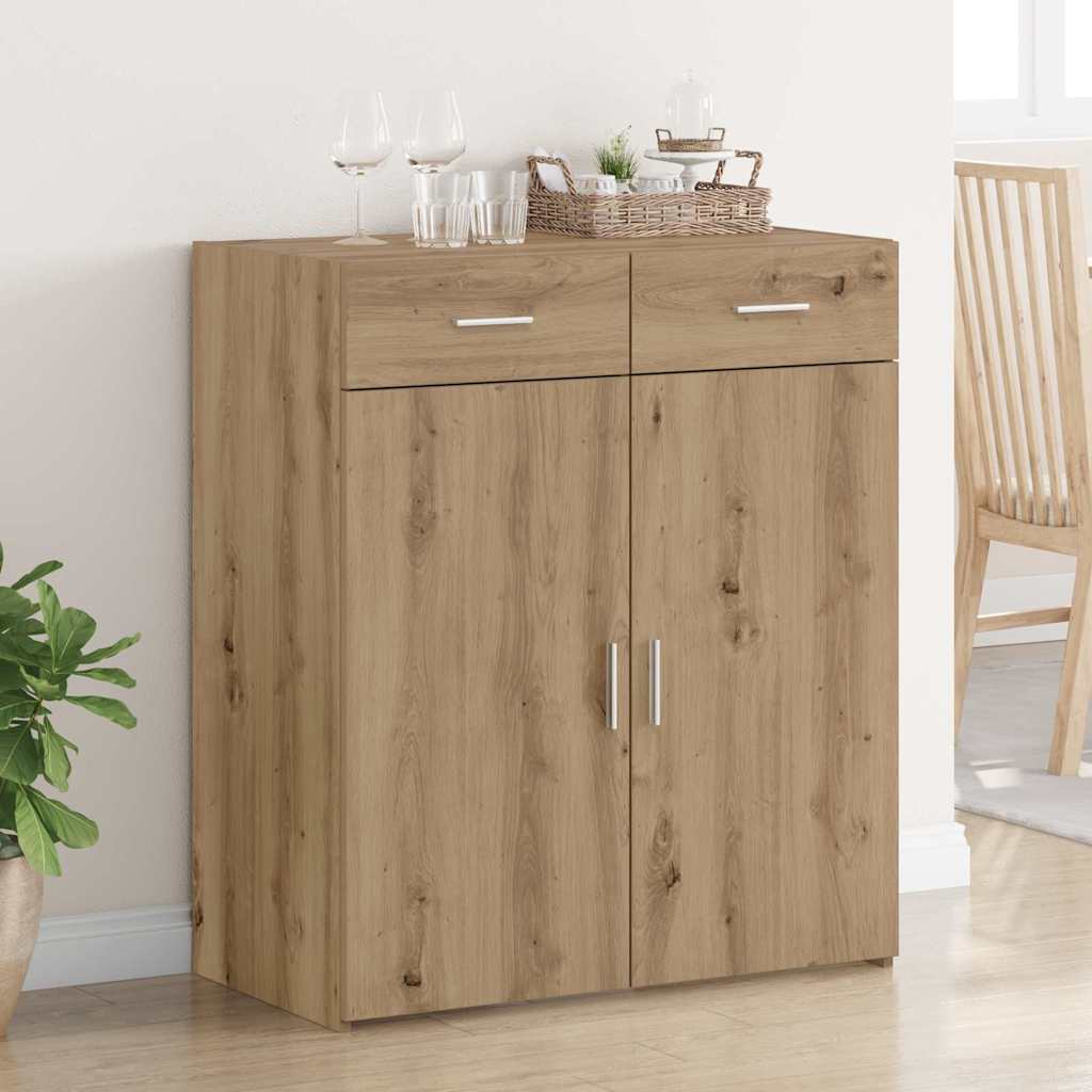 Badschrank Eiche handwerklich 80 x 42,5 x 93,5 cm Holzwerkstoff