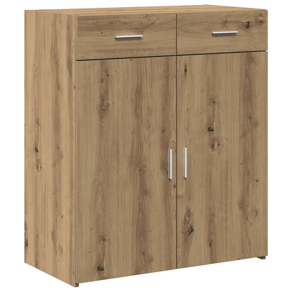 Badschrank Eiche handwerklich 80 x 42,5 x 93,5 cm Holzwerkstoff