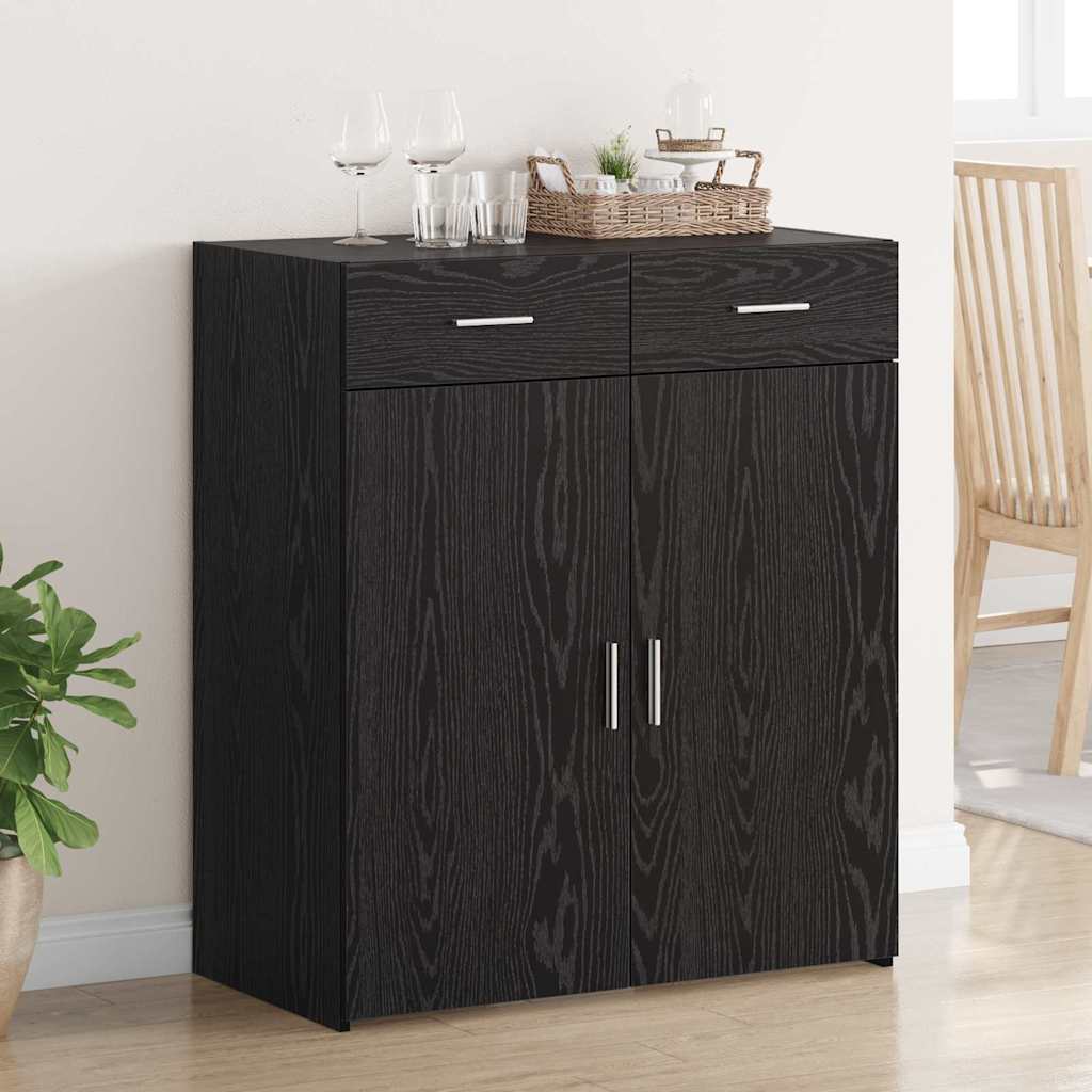 Badschrank Schwarze Eiche 80 x 42,5 x 93,5 cm Holzwerkstoff