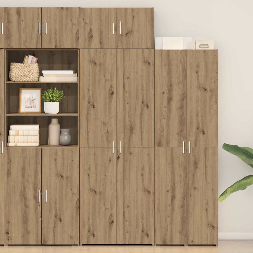 Badschrank Eiche handwerklich 70 x 42,5 x 225 cm Holzwerkstoff