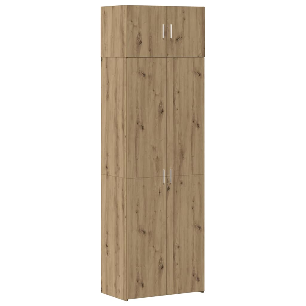 Badschrank Eiche handwerklich 70 x 42,5 x 225 cm Holzwerkstoff