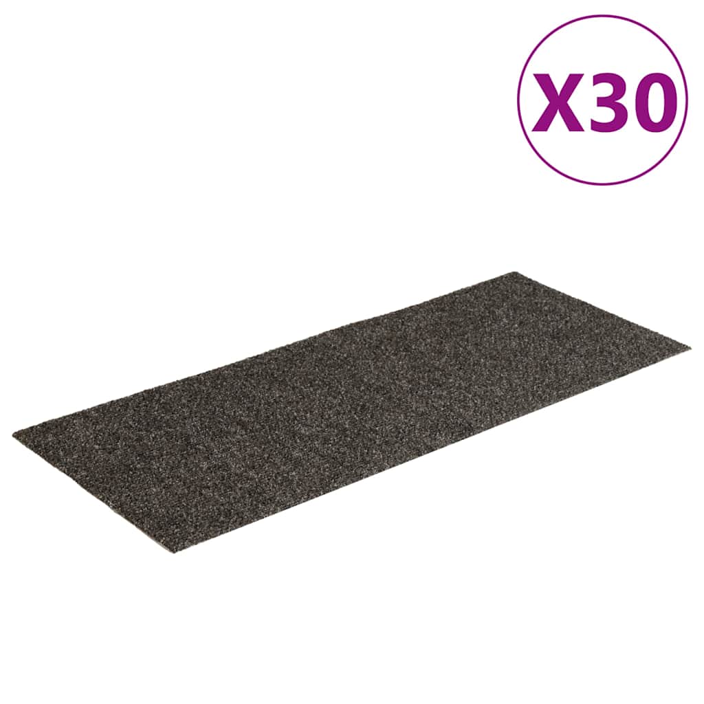 Stufenmatten Selbstklebend 30 Stk. 60x25 cm Anthrazit Rechteckig