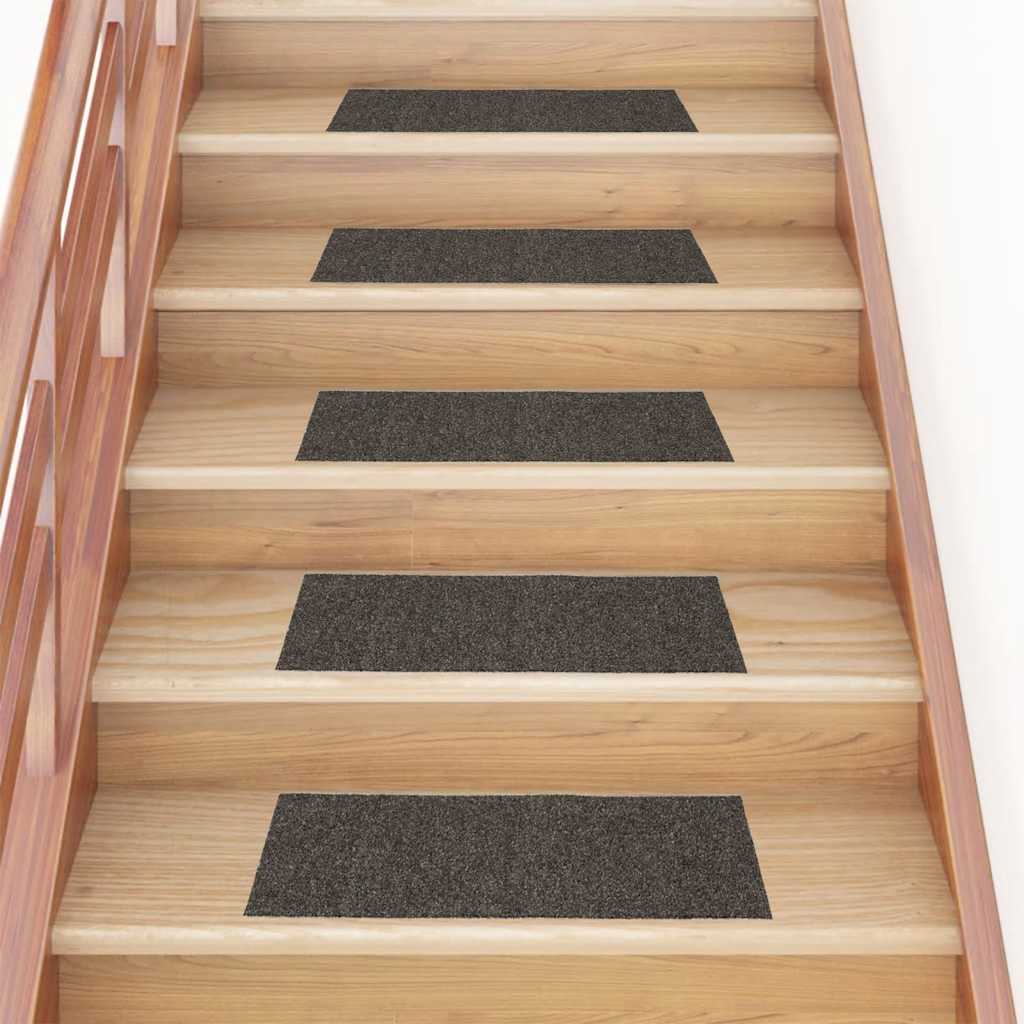 Stufenmatten Selbstklebend 30 Stk. 60x25 cm Anthrazit Rechteckig