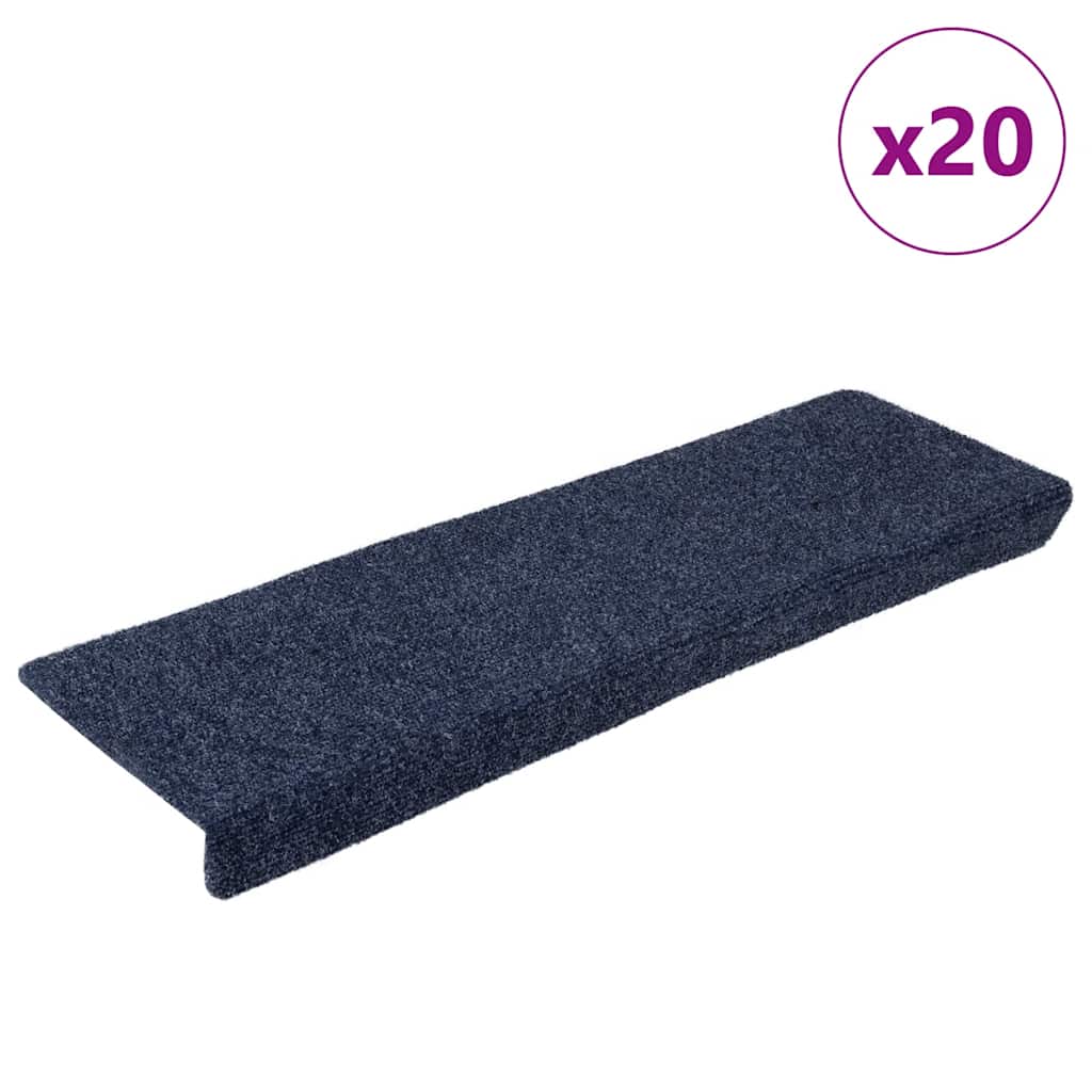 Stufenmatten Selbstklebend 20 Stk. 65x21x4 cm Anthrazit Rechteckiger Rand