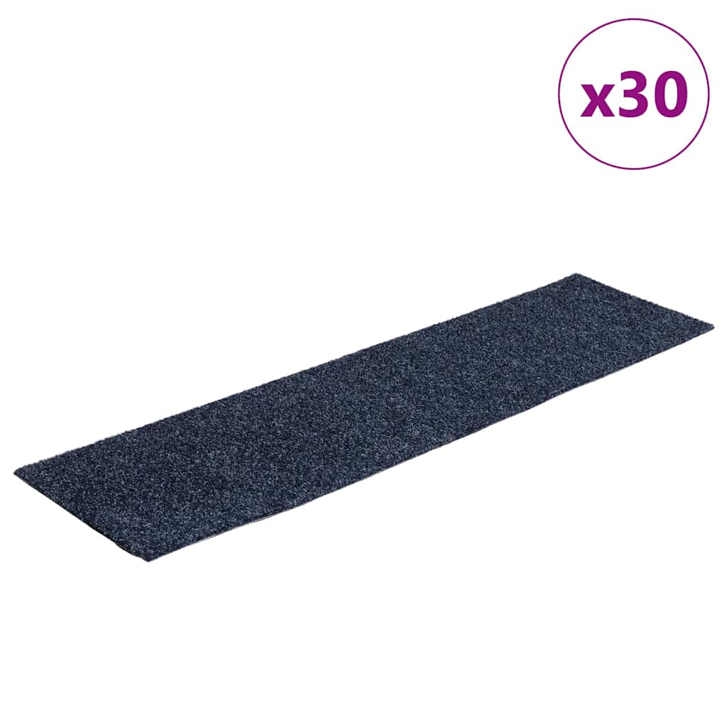 Stufenmatten Selbstklebend 30 Stk. 76x20 cm Grau Blau Rechteckig