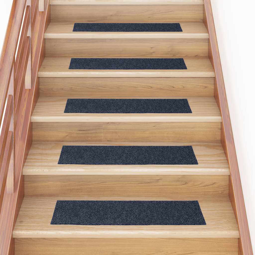 Stufenmatten Selbstklebend 30 Stk. 76x20 cm Grau Blau Rechteckig