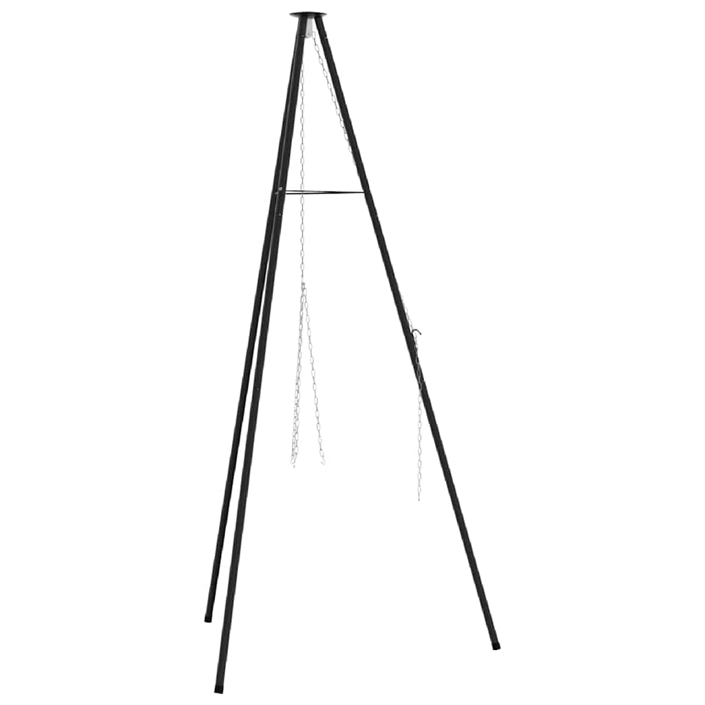 Lagerfeuer Stativ Schwarz 92 x 92 x 151.5 cm Stahl