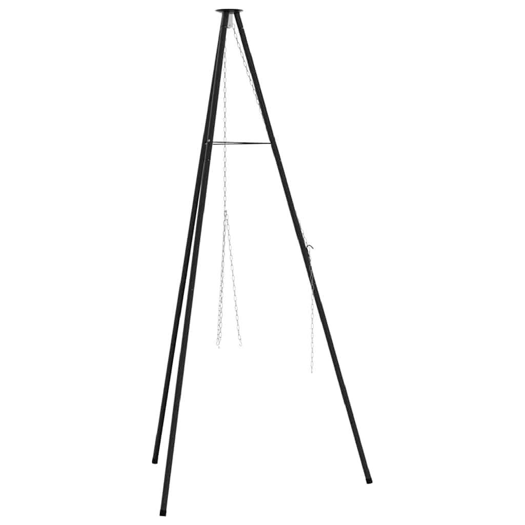 Lagerfeuer Stativ Schwarz 92 x 92 x 171.5 cm Stahl