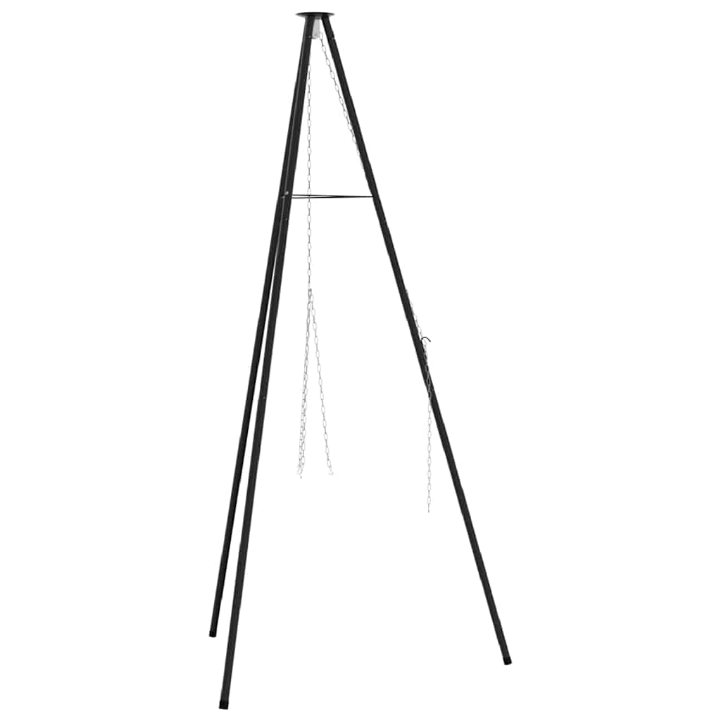 Lagerfeuer Stativ Schwarz 92 x 92 x 191.5 cm Stahl