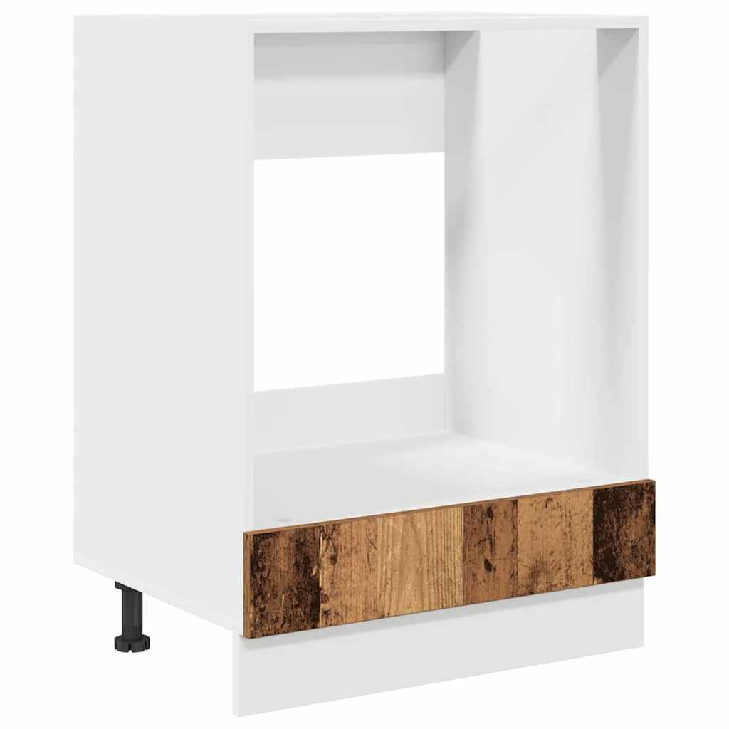 Backofen-Schrank Altholz 60 x 46 x 81.5 cm Holzwerkstoff