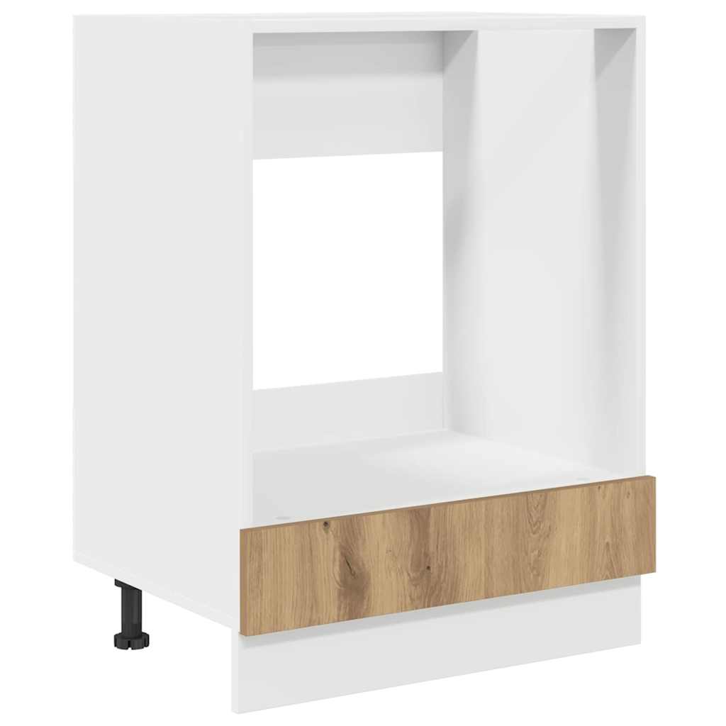 Backofen-Schrank Eiche handwerklich 60 x 46 x 81.5 cm