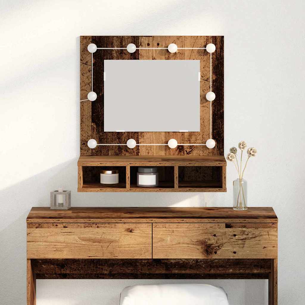 Spiegelschrank Altholz 62 x 31,5 x 62 cm Holzwerkstoff